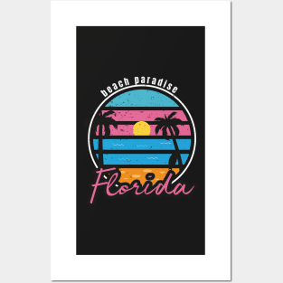 Summer beach paradise Florida Posters and Art